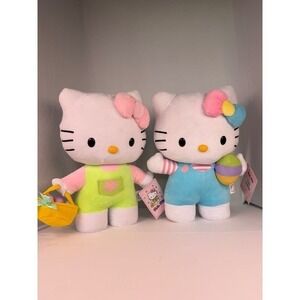 NWT Hello Kitty 2026 Easter Greeter Pair (Green and Blue ) Burlington‎ Pair